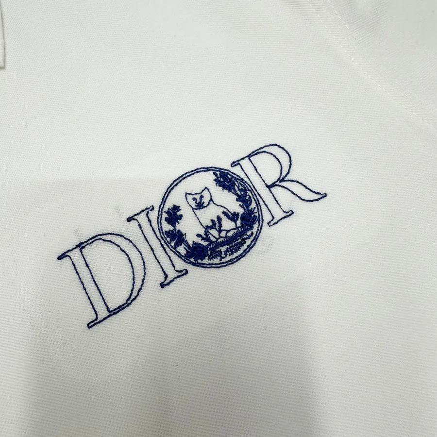 D1or Embroidered Polo Shirt