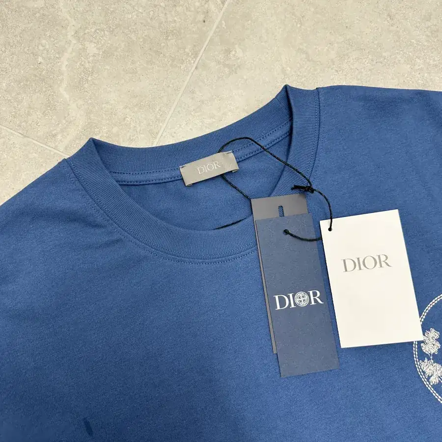 D1or & HYLTON NEL Collaboration Embroidered Short Sleeve T Shirt