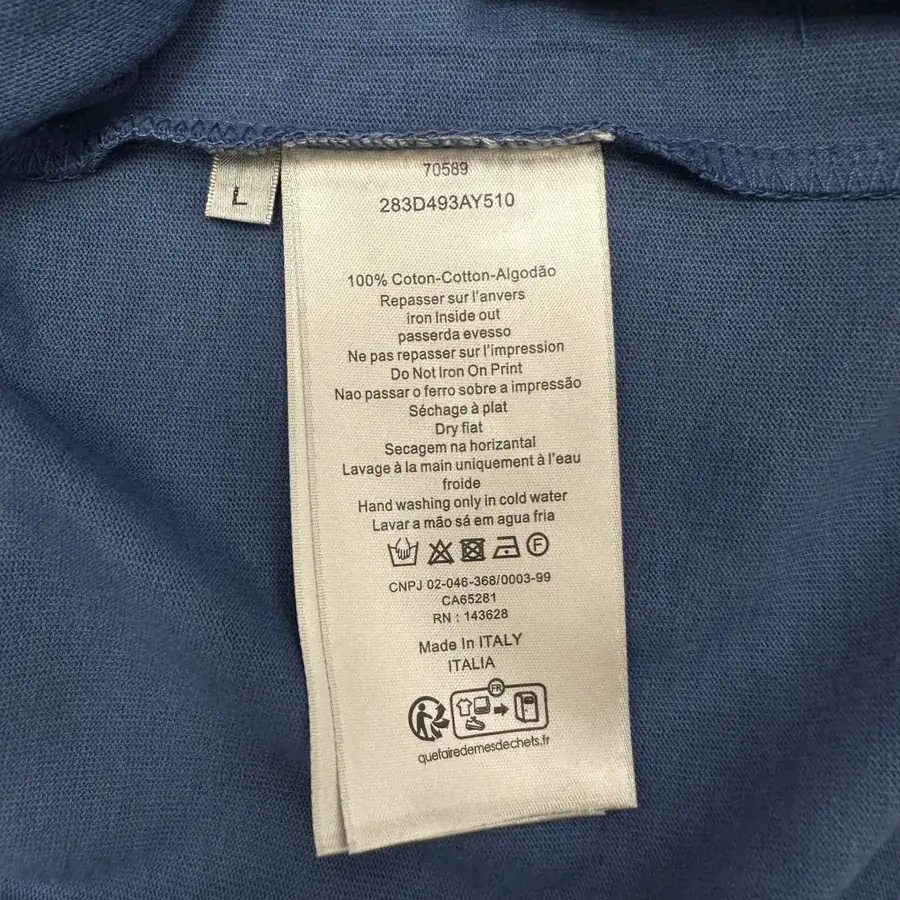 D1or & HYLTON NEL Collaboration Embroidered Short Sleeve T Shirt