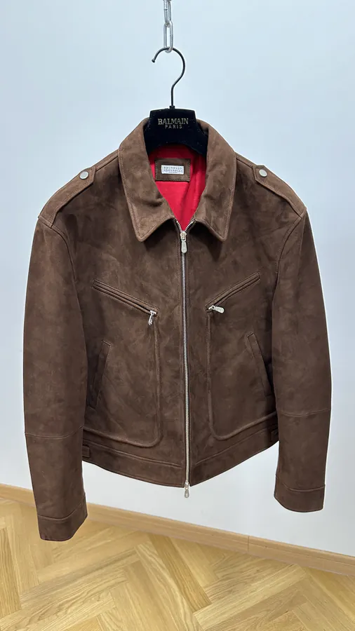 Brunello Cucinelli Autumn Winter New Collection Mixed Sheepskin Jacket