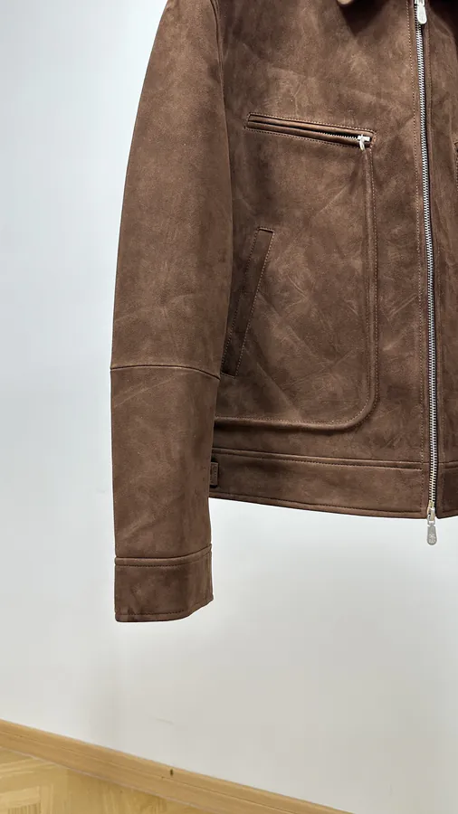 Brunello Cucinelli Autumn Winter New Collection Mixed Sheepskin Jacket