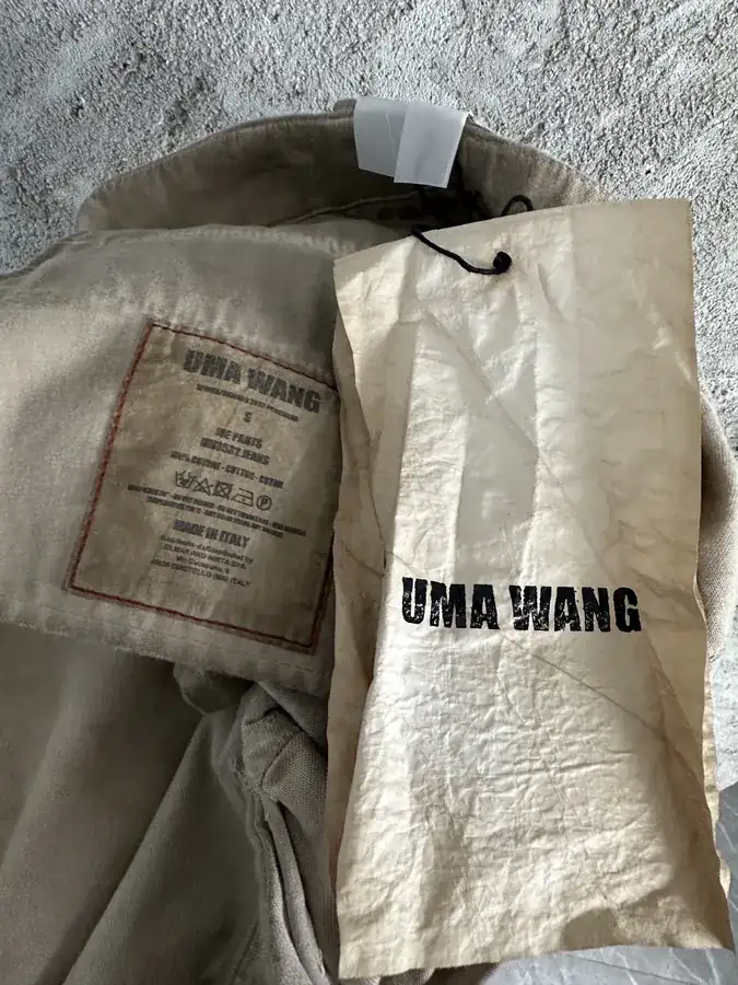 UMA WANG 2023SS Water Soaked Denim Shorts