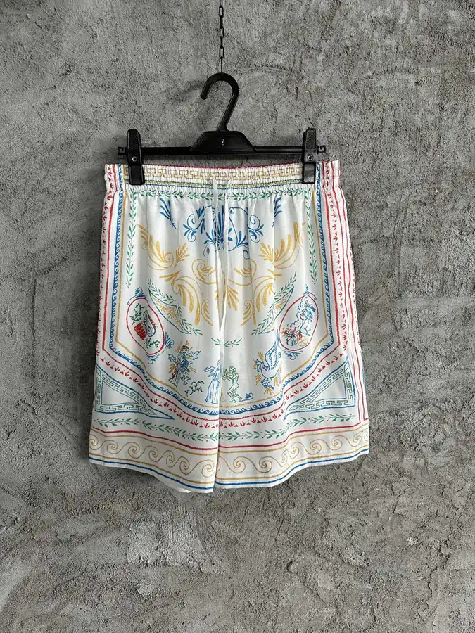 CASABLANCA 2024SS Silk Shorts with Pattern