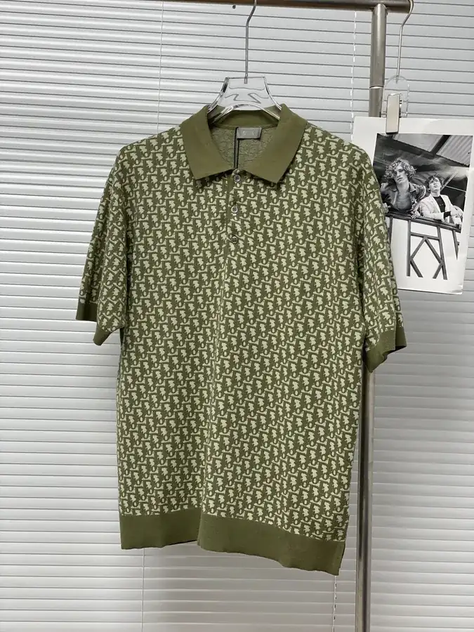 Di*r Oblique Print Cotton Short Sleeve