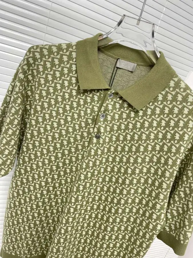Di*r Oblique Print Cotton Short Sleeve