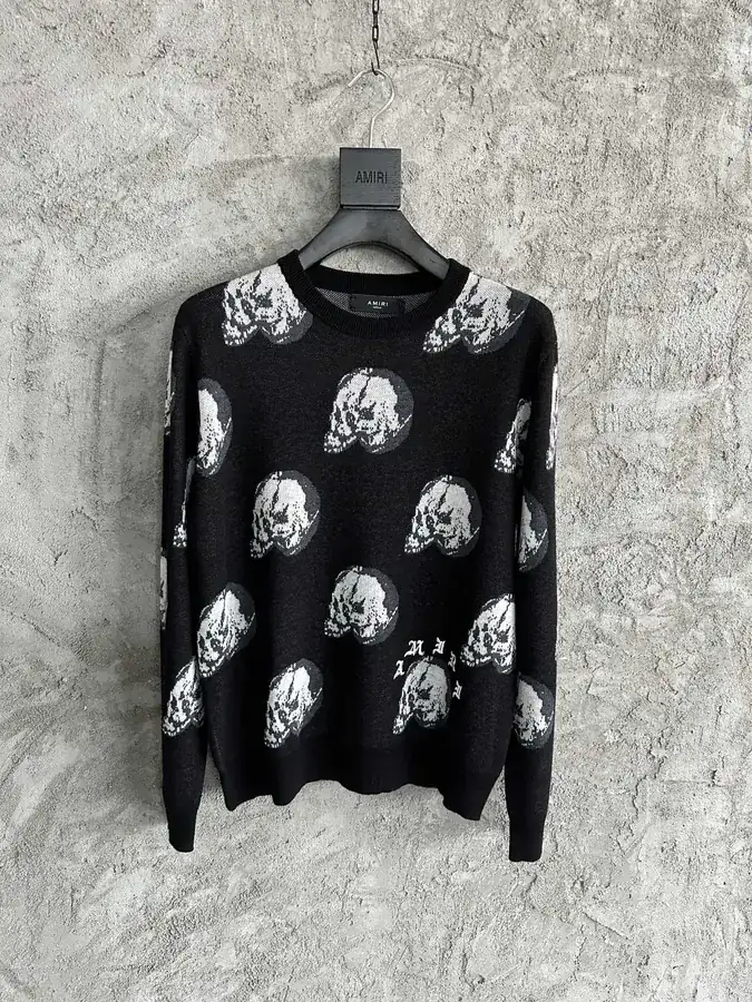 AMIRI x Wes Lang 2024SS Collaboration Autumn Winter Knit Crewneck Sweater