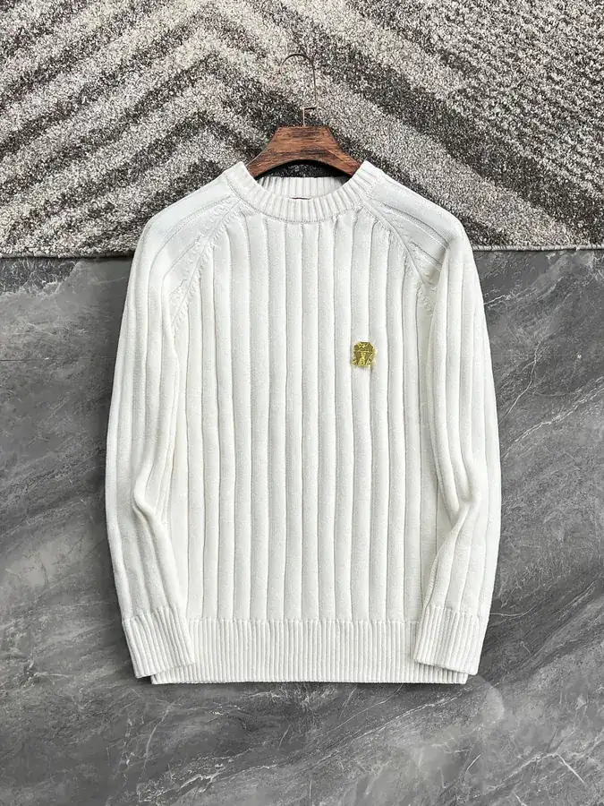 Brunello Cucinelli Men's Wool Sweater with Italian Style