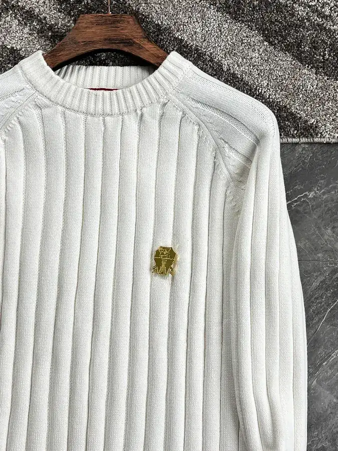 Brunello Cucinelli Men's Wool Sweater with Italian Style