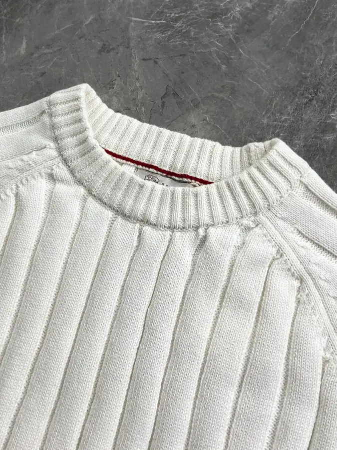 Brunello Cucinelli Men's Wool Sweater with Italian Style