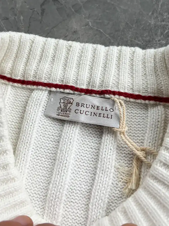 Brunello Cucinelli Men's Wool Sweater with Italian Style