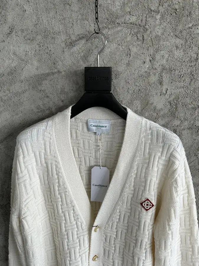 CASABLANCA 2024SS Autumn Winter 3D Knit Cardigan