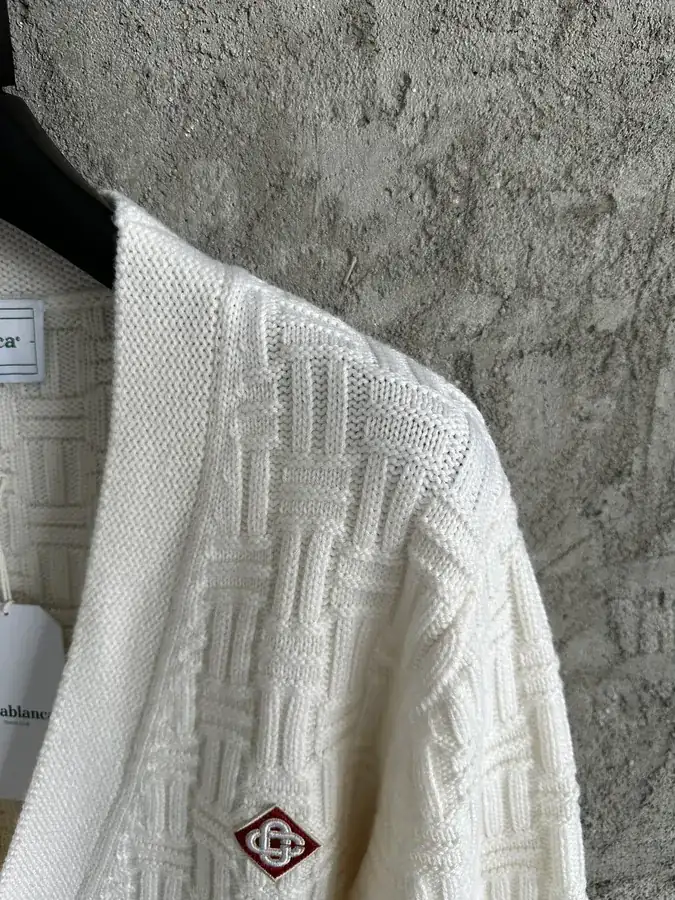 CASABLANCA 2024SS Autumn Winter 3D Knit Cardigan