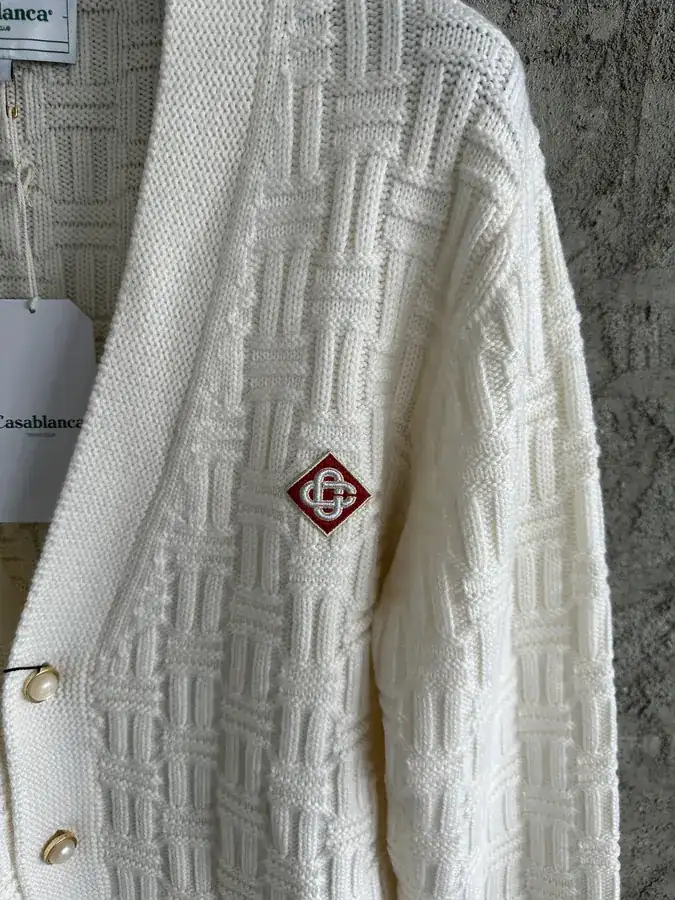 CASABLANCA 2024SS Autumn Winter 3D Knit Cardigan