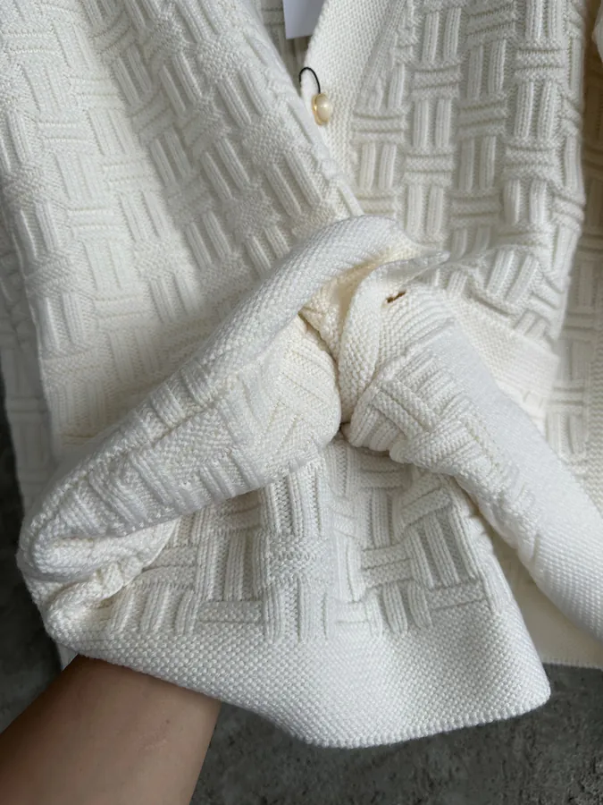 CASABLANCA 2024SS Autumn Winter 3D Knit Cardigan
