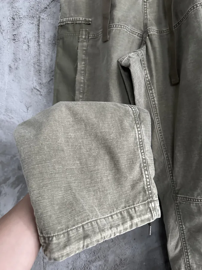 Maison MIHARA YASUHIRO Worn Denim Wide Leg Trousers