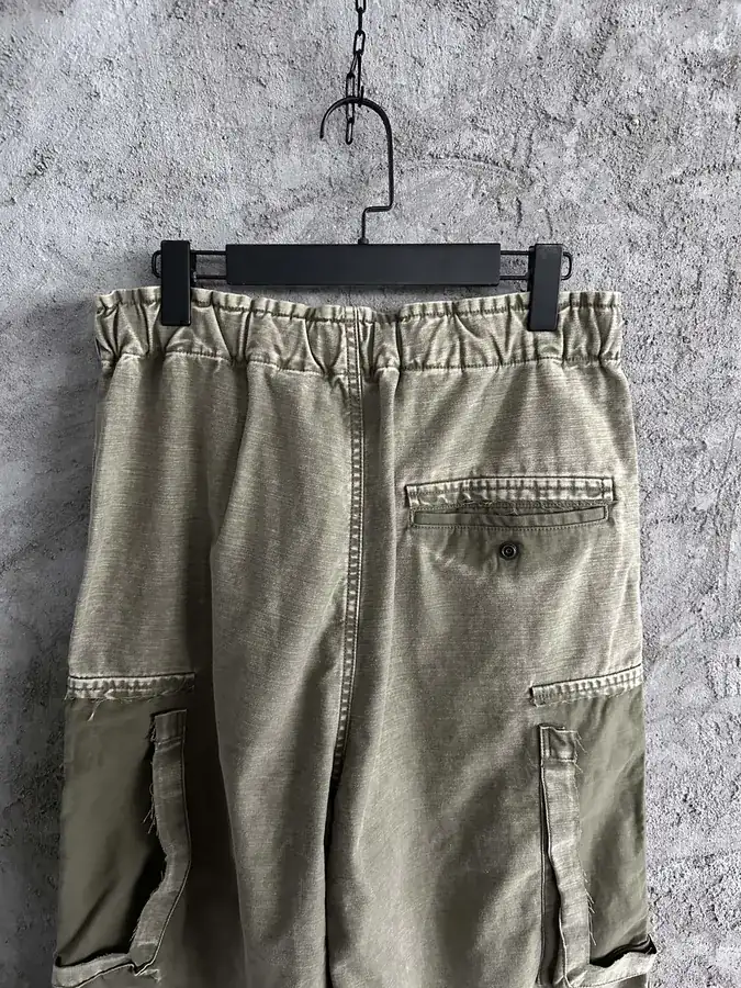 Maison MIHARA YASUHIRO Worn Denim Wide Leg Trousers