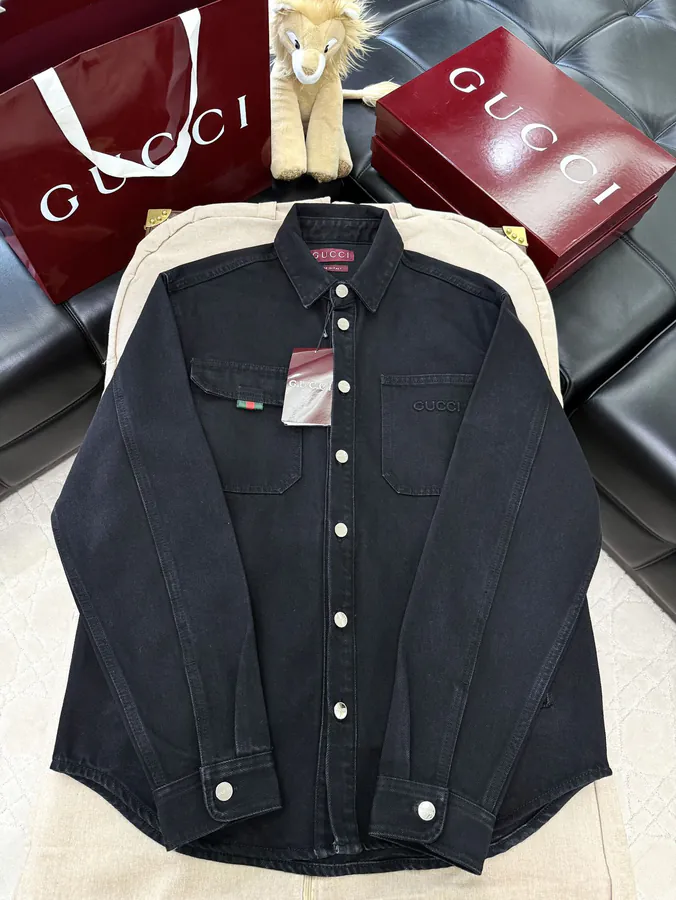 P300 Gu 2025FW Denim Pocket Embroidery Jacket