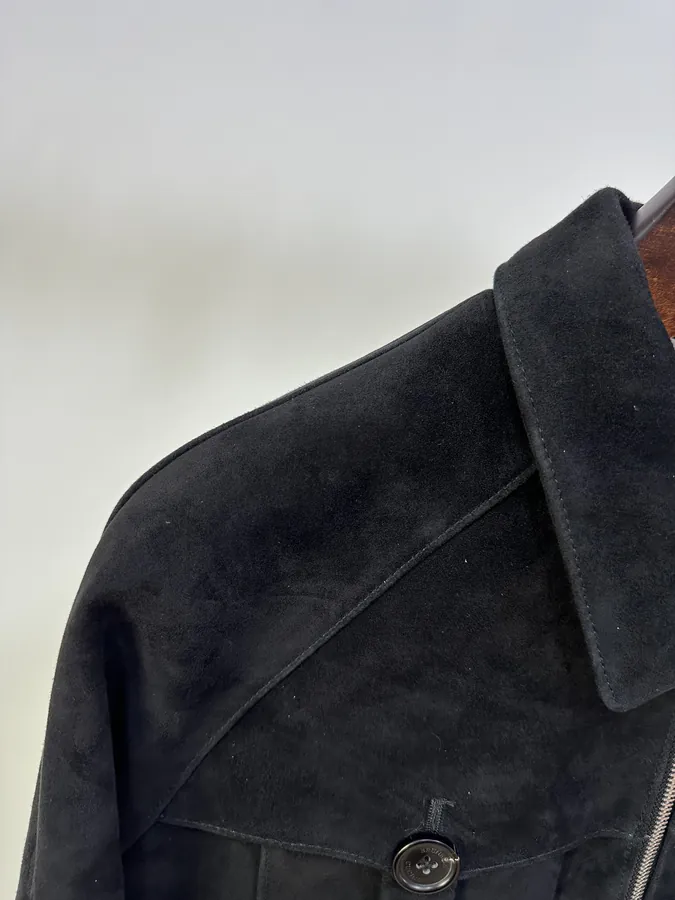 Brunello Cucinelli 24ss Autumn Winter New Arrival Luxury Men's Suede Vest with Vintage Touch