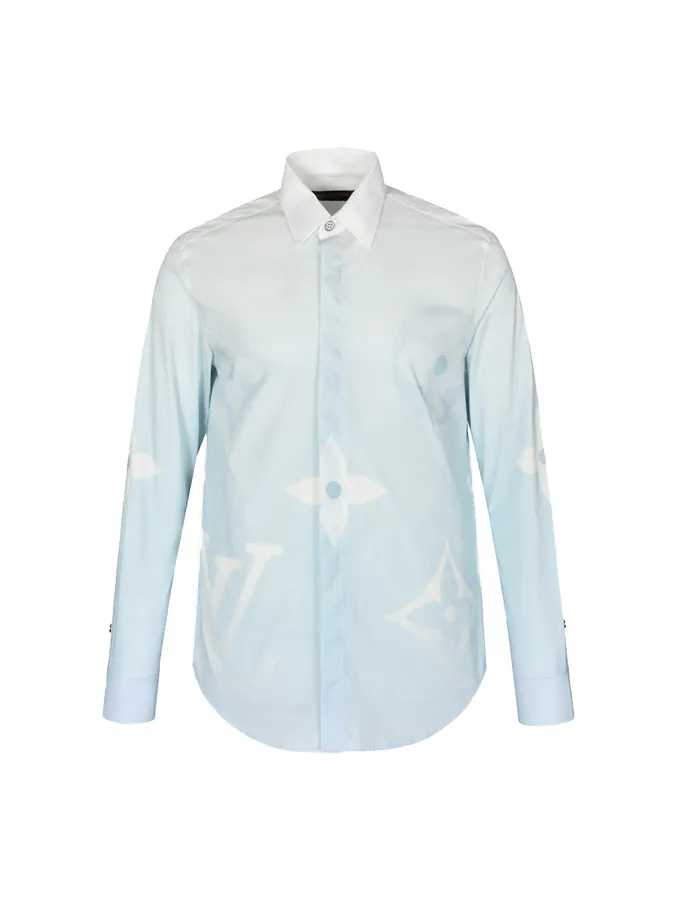 Louis Vuitton 24SS Printed Cotton Shantung Long Sleeve Shirt