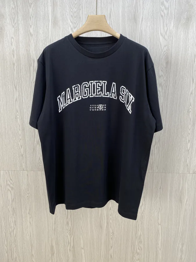 Maje MM6 Logo Print Round Neck T Shirt