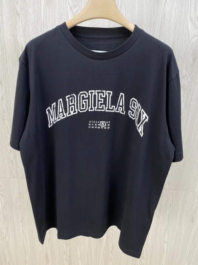 Maje MM6 Logo Print Round Neck T Shirt