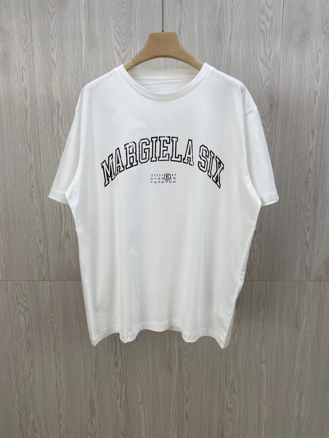 Maje MM6 Logo Print Round Neck T Shirt