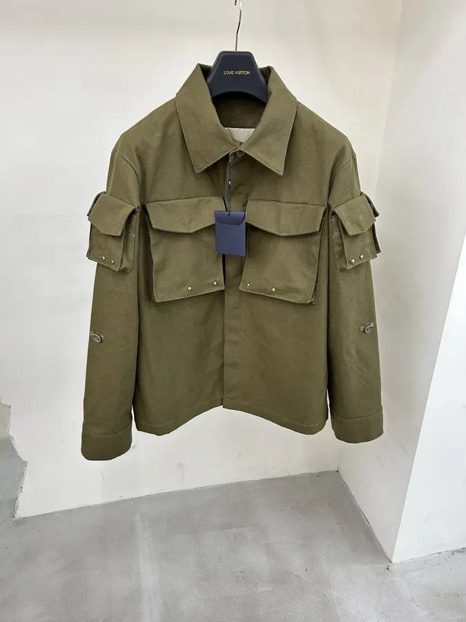LV Lovers Collaboration 2024 Military Workwear Studded Jacket