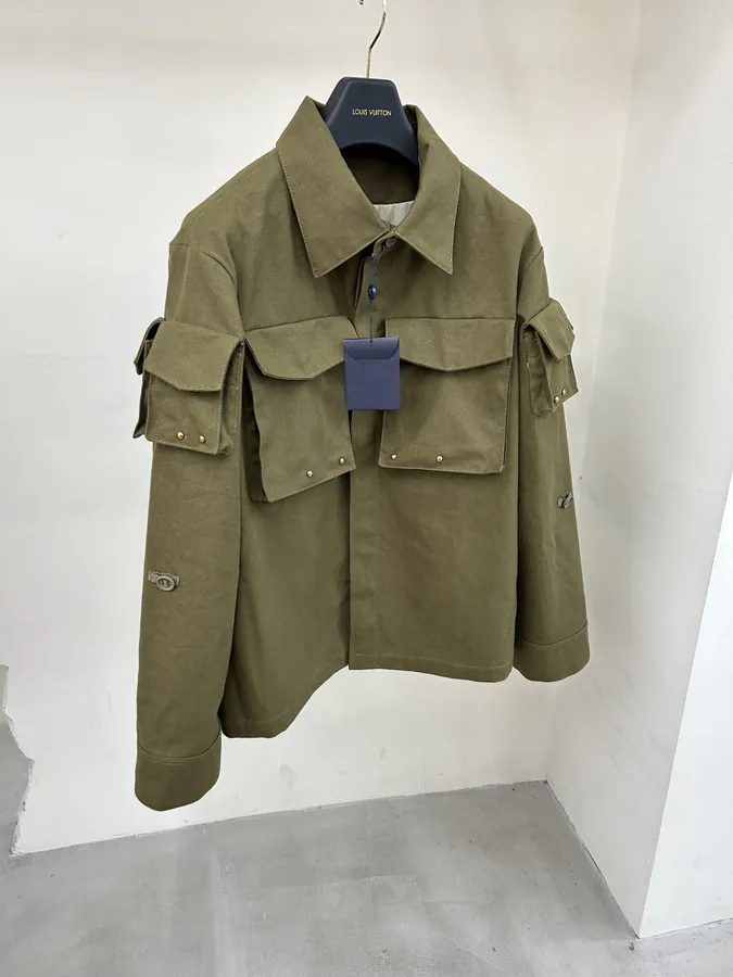 LV Lovers Collaboration 2024 Military Workwear Studded Jacket