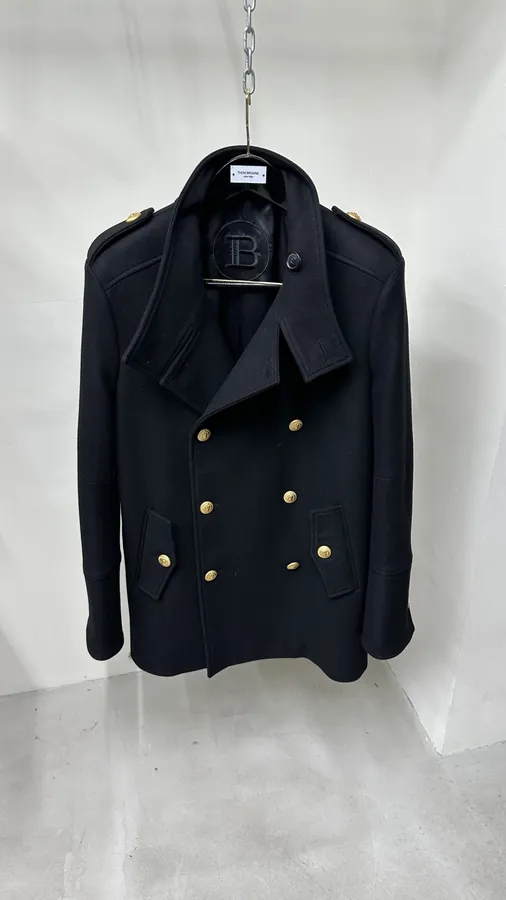 Balmain 2023 New Color Double Breasted Royal Style Coat