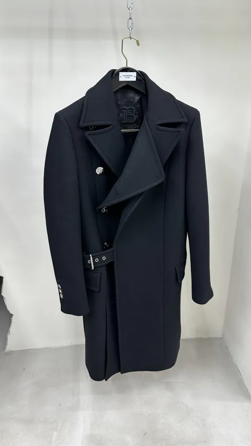 Balmain Oversized Coat with Double Front Closure