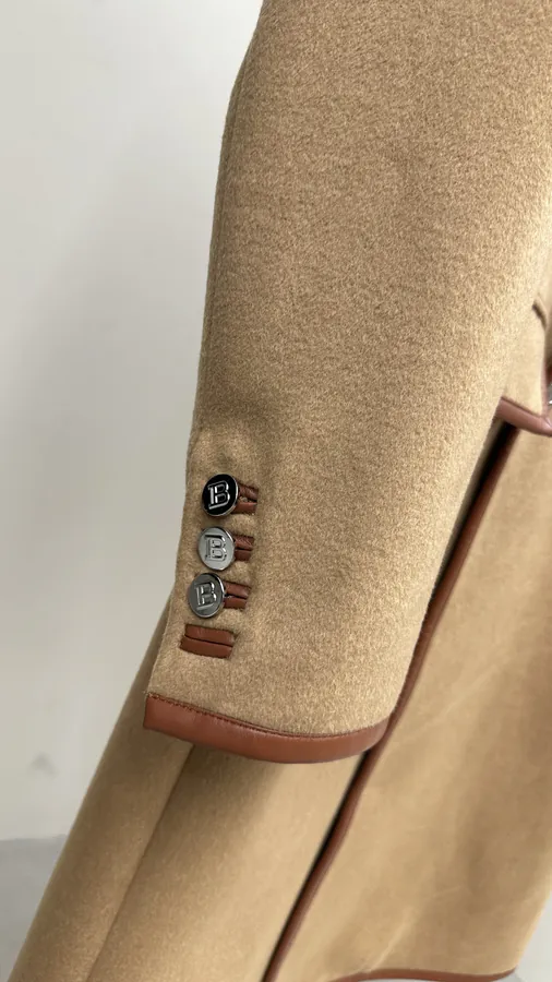 Balmain 2023 New Wool Handmade Coat