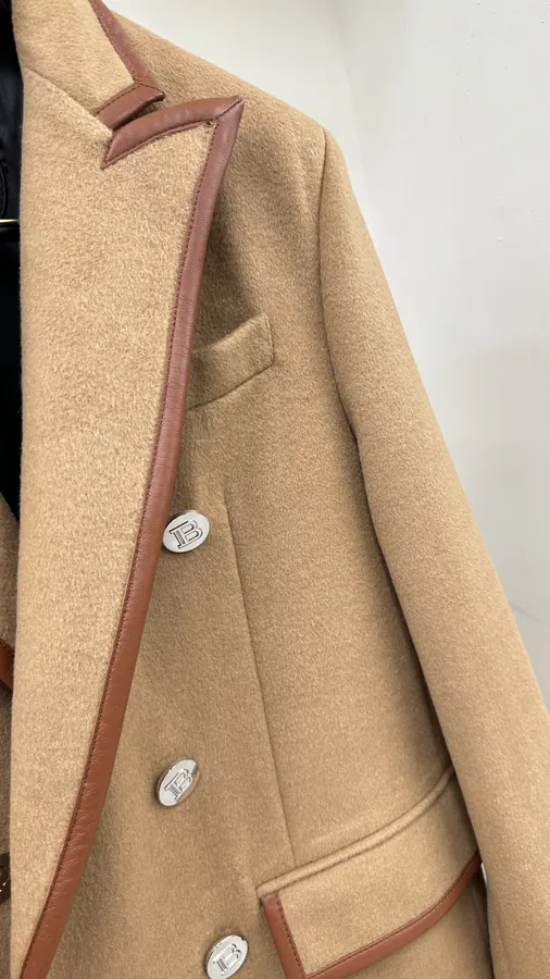 Balmain 2023 New Wool Handmade Coat