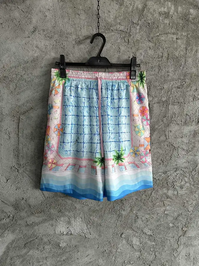 Casablanca 2024SS Sun Pattern Silk Shorts