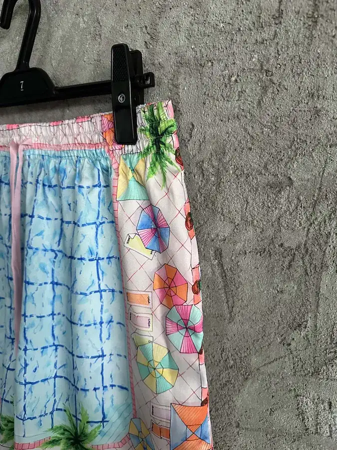 Casablanca 2024SS Sun Pattern Silk Shorts