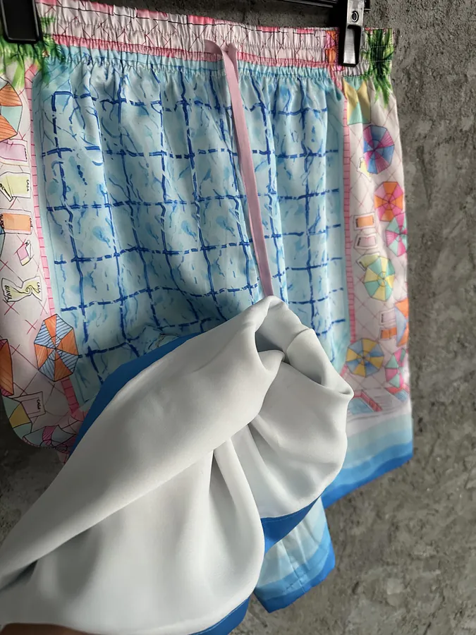 Casablanca 2024SS Sun Pattern Silk Shorts