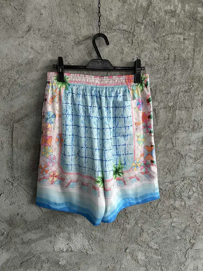 Casablanca 2024SS Sun Pattern Silk Shorts