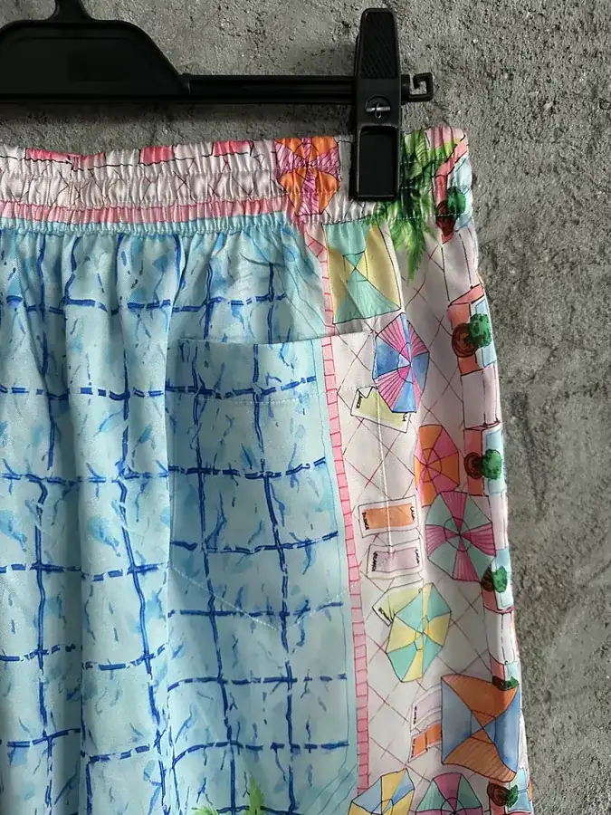 Casablanca 2024SS Sun Pattern Silk Shorts