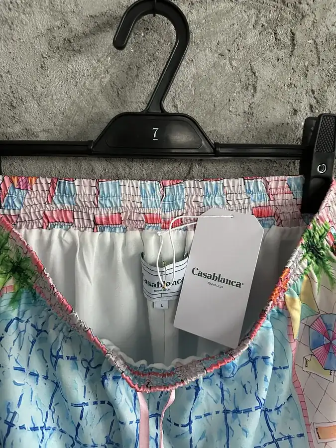 Casablanca 2024SS Sun Pattern Silk Shorts