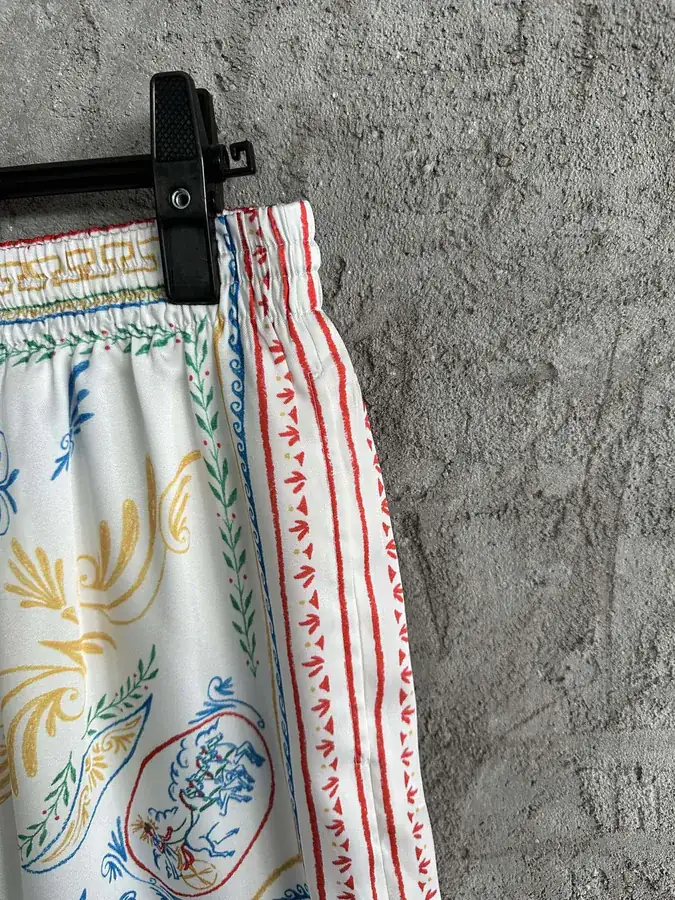 CASABLANCA 2024SS Silk Shorts with Pattern