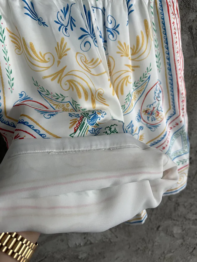 CASABLANCA 2024SS Silk Shorts with Pattern