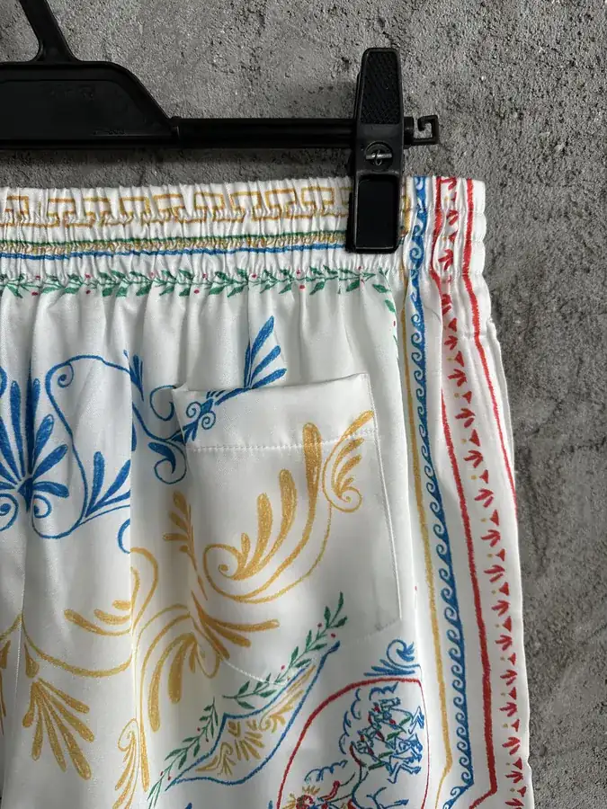 CASABLANCA 2024SS Silk Shorts with Pattern