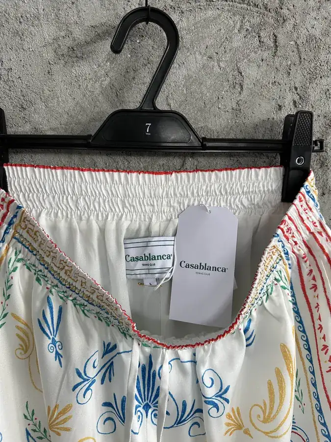 CASABLANCA 2024SS Silk Shorts with Pattern