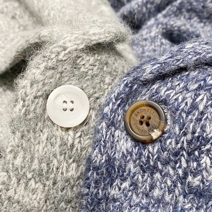 Brunello Cucinelli Men's Spot Pattern Business Casual Crew Neck Wool Blend Knit Sweater