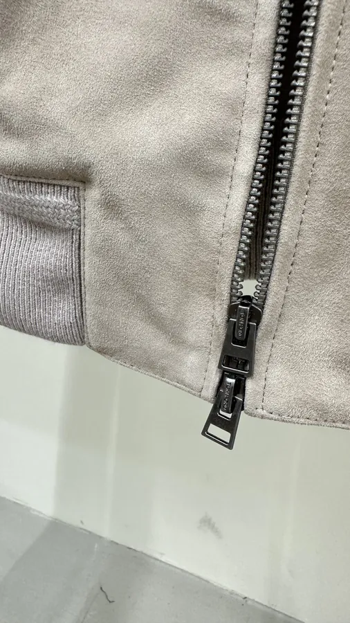 Tom Ford Knit and Suede Faux Hoodie Jacket Minimalist Design
