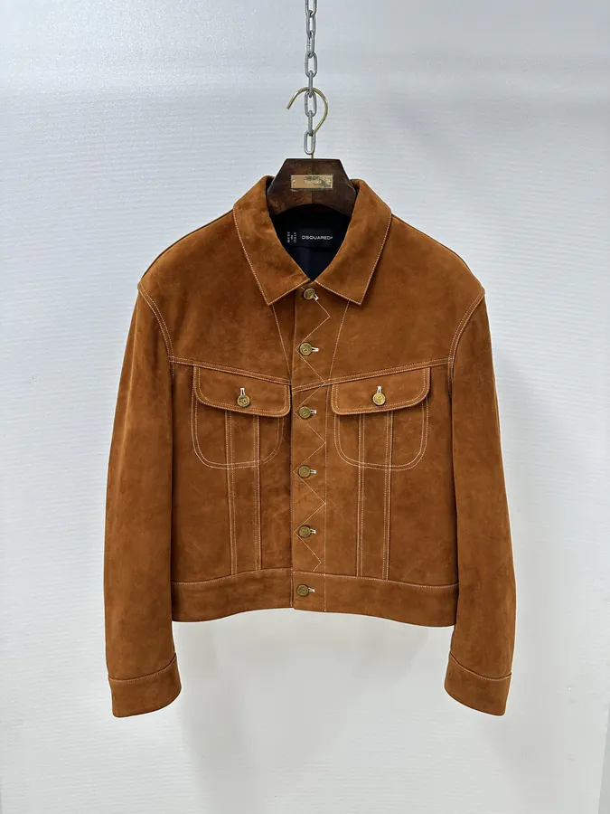 Dsquared 2 2024 New Flip Flop Leather Jacket