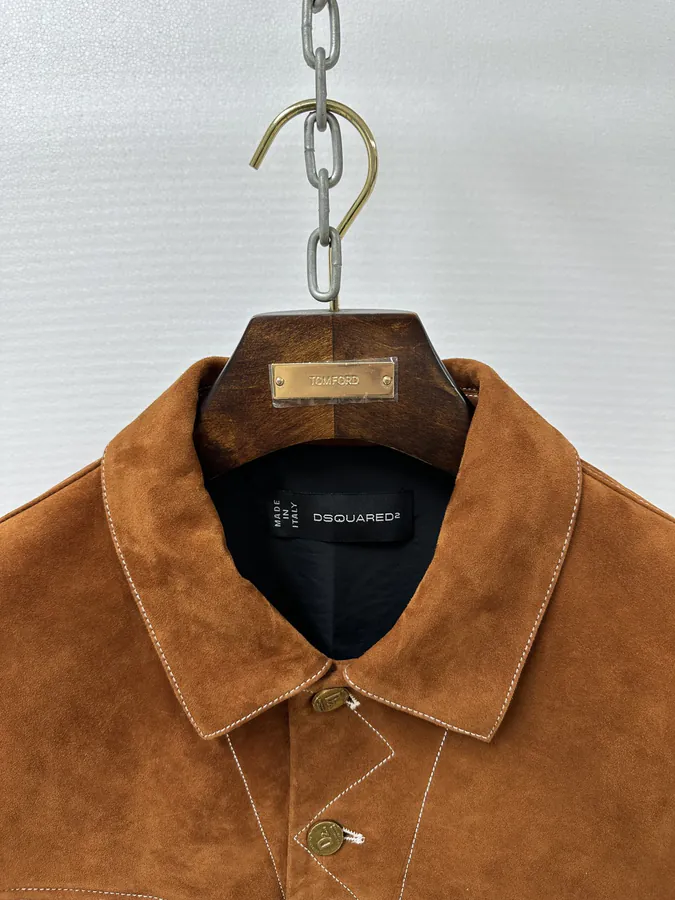 Dsquared 2 2024 New Flip Flop Leather Jacket