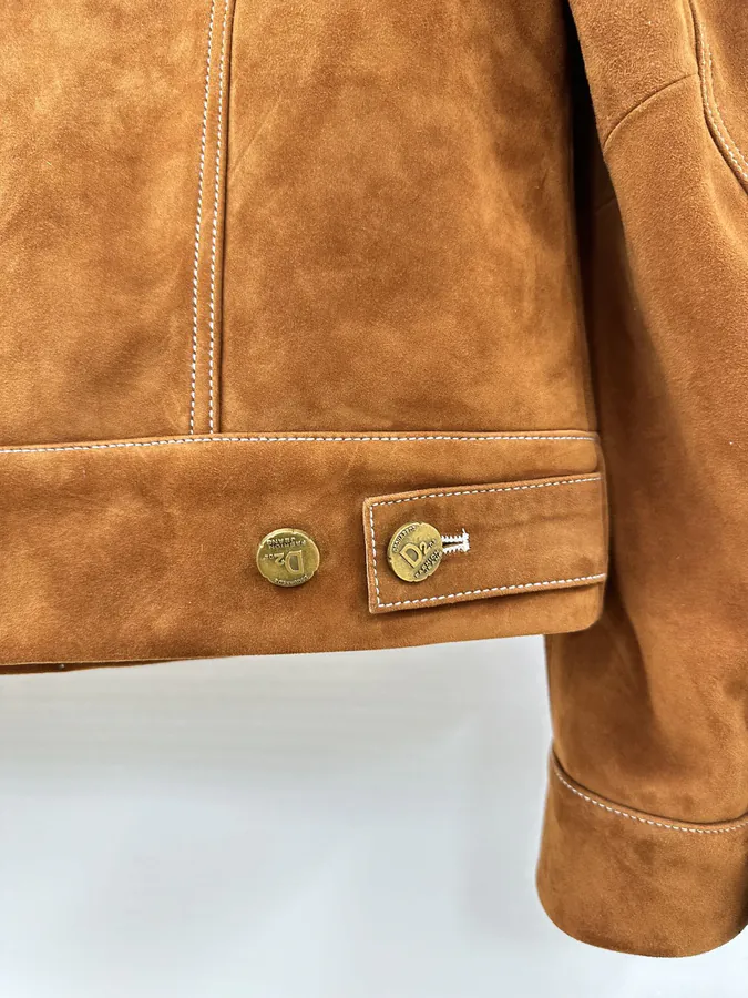Dsquared 2 2024 New Flip Flop Leather Jacket