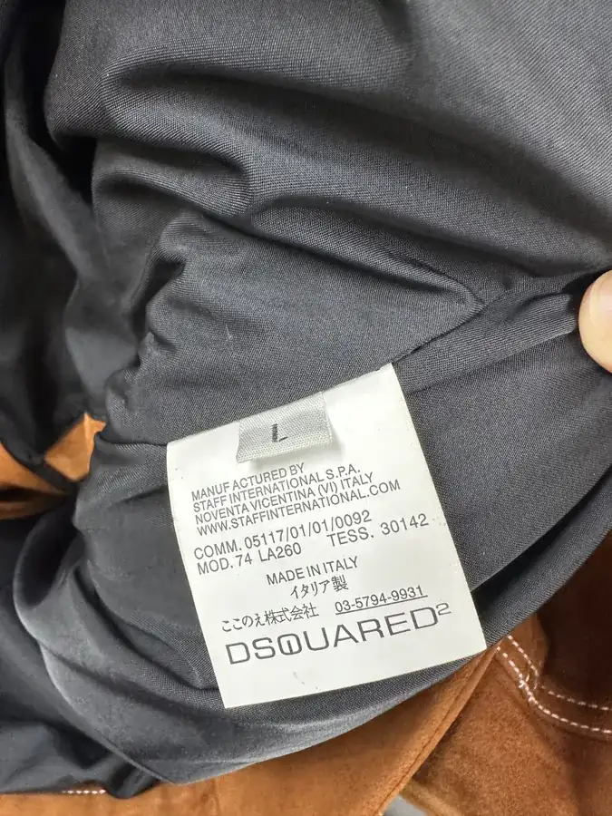 Dsquared 2 2024 New Flip Flop Leather Jacket