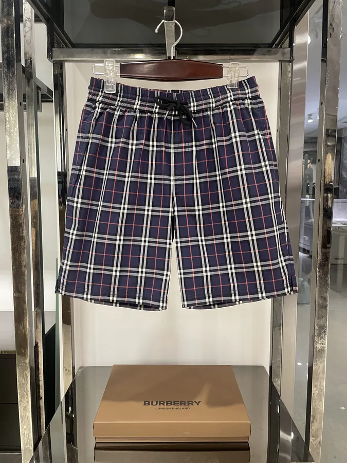 GBR Vintage Fine Check Calfskin Men's Shorts