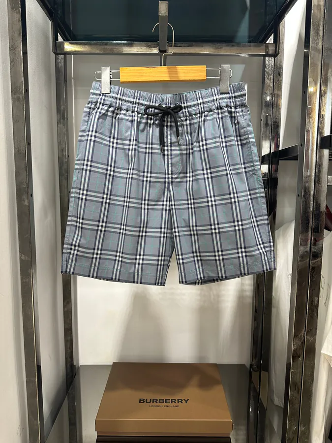 GBR Vintage Fine Check Calfskin Men's Shorts